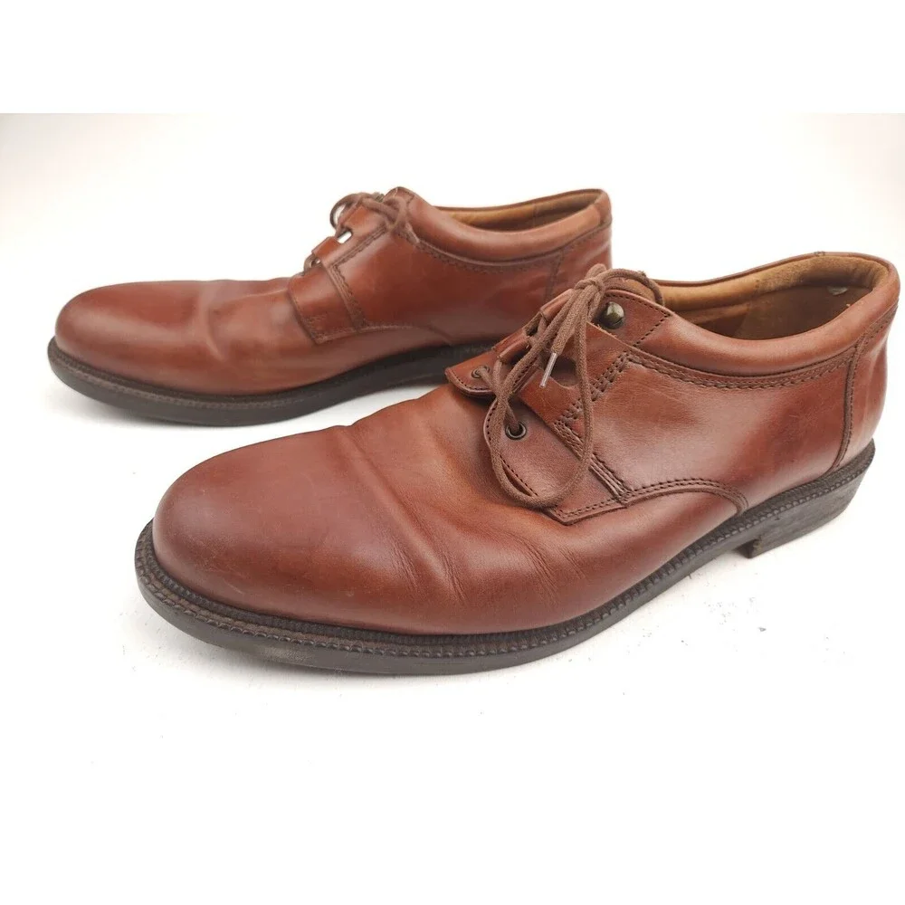 Johnston and Murphy Dress Shoes Mens 11 M Passport Brown Italy